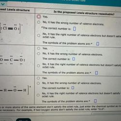 Decide whether these proposed lewis structures are reasonable.